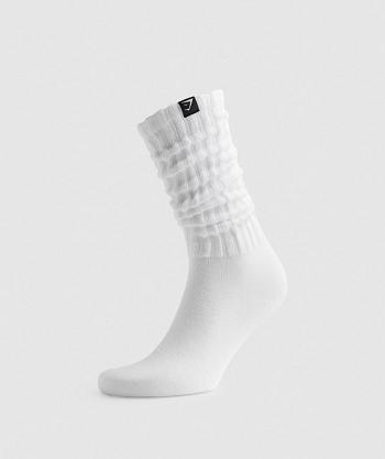 Calcetines Gymshark Comfy Rest Day Mujer Blancas | CO 3109QMA